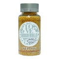 confect yellow disco balls sprinkles 2 mm 120 gms