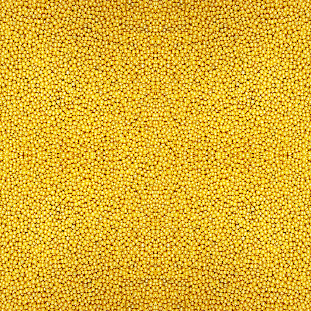 confect yellow disco balls sprinkles 2 mm 120 gms