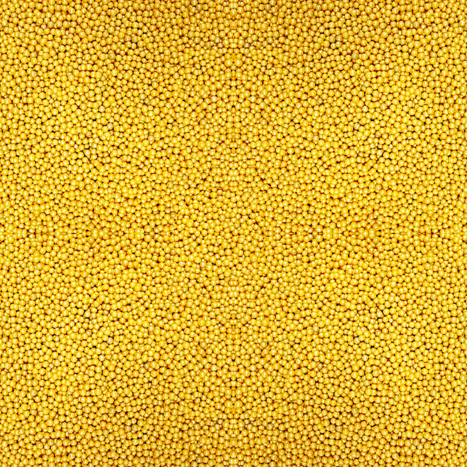 confect yellow disco balls sprinkles 2 mm 120 gms