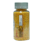 confect yellow disco balls sprinkles 2 mm 120 gms