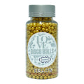 confect yellow disco balls sprinkles 3 mm 120 gms