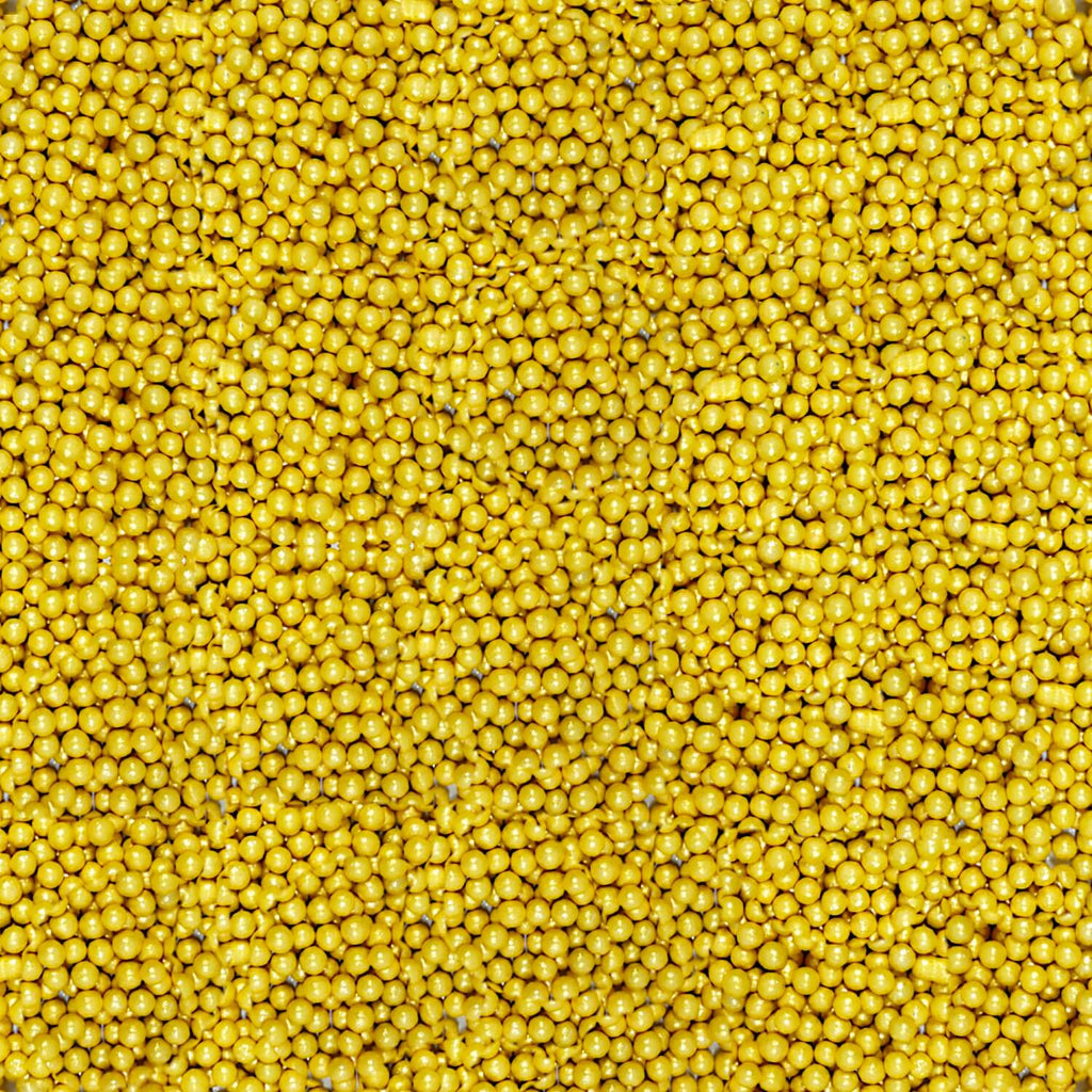 confect yellow disco balls sprinkles 3 mm 120 gms