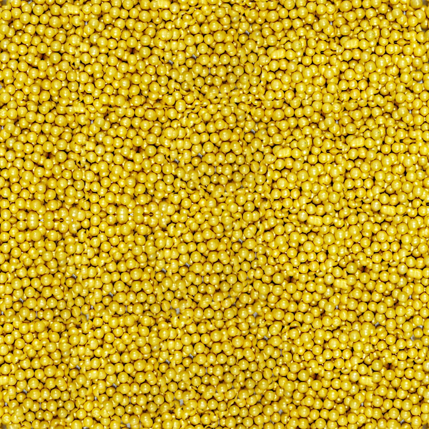 confect yellow disco balls sprinkles 3 mm 120 gms