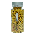 confect yellow disco balls sprinkles 3 mm 120 gms