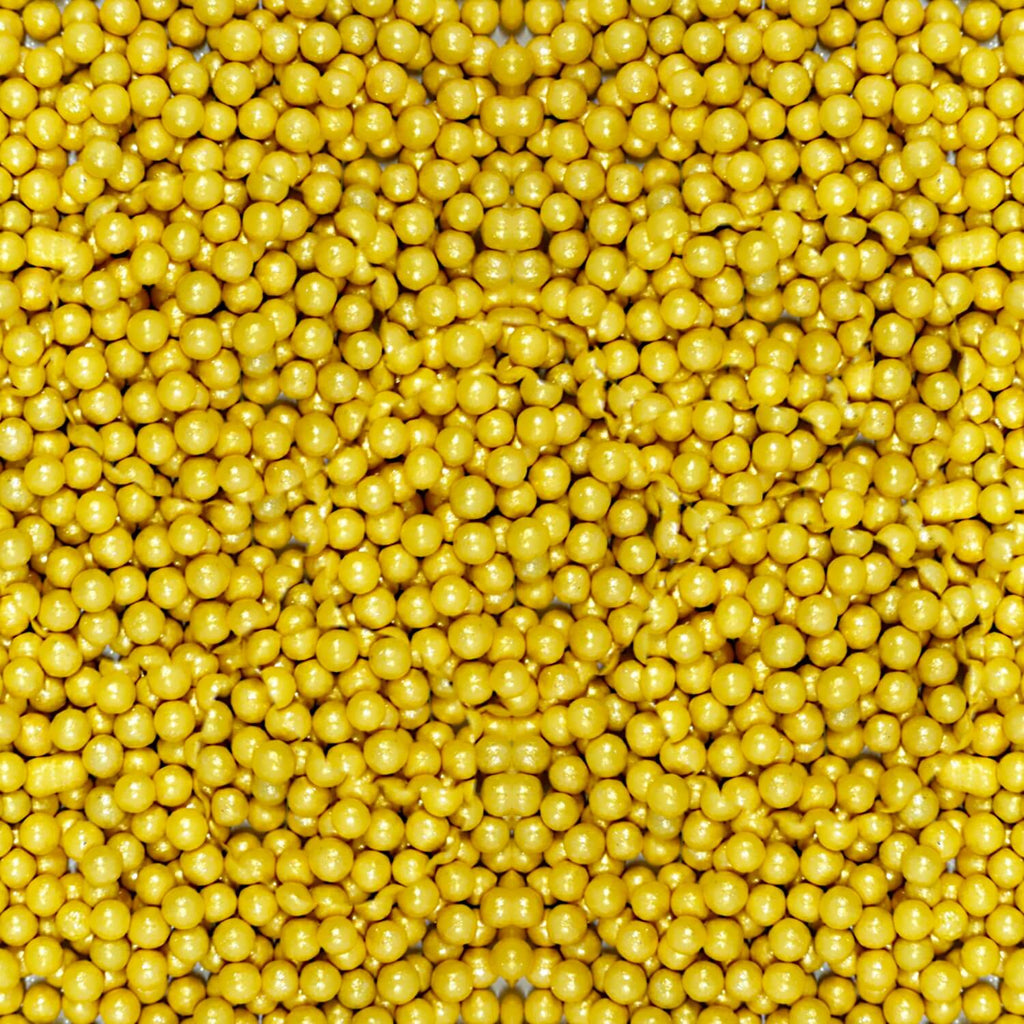 confect yellow disco balls sprinkles 6 mm 120 gms