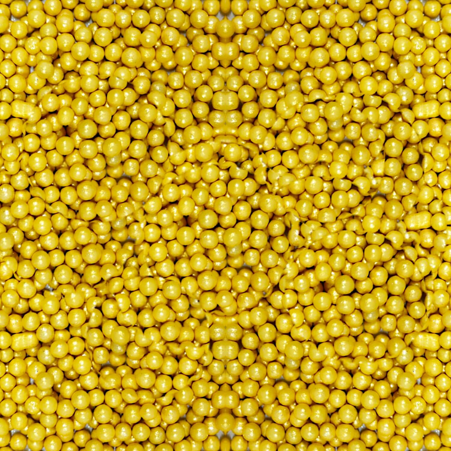 confect yellow disco balls sprinkles 6 mm 120 gms