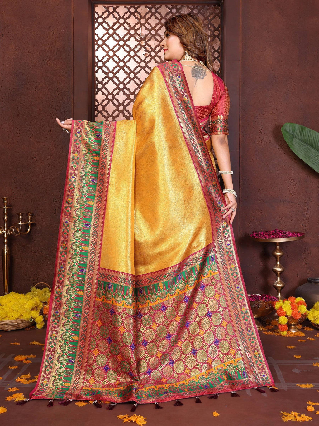 Anaita Banarasi Tissue Silk Saree - Distacart