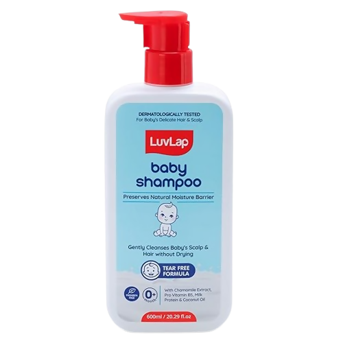 LuvLap Milky Soft Baby Shampoo with Milk Protein, Vitamin E & Coconut Oil, Shea Butter & Chamomile