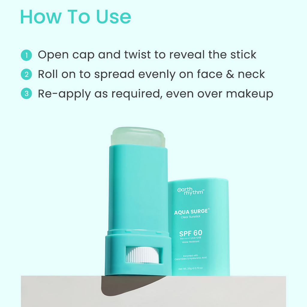 Earth Rhythm Aqua Surge Clear Sunstick SPF 60