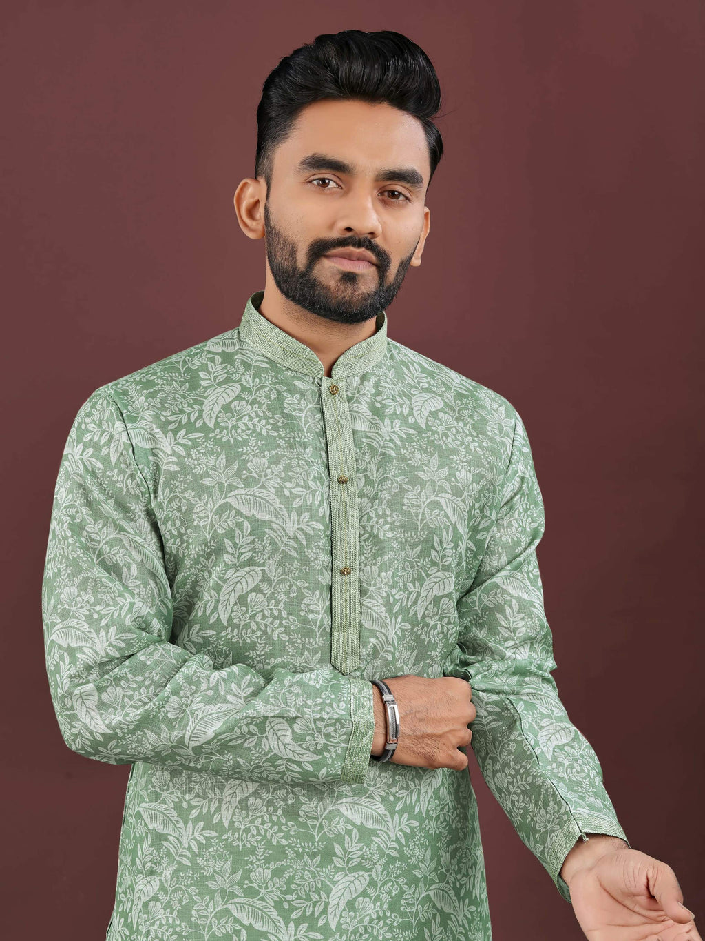 Anaita Light Green Digital Print Kurta - Distacart