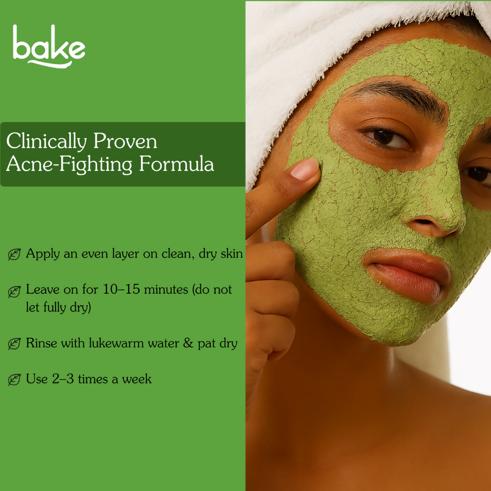 Bake 2% Salicylic Acid + Zinc PCA Anti-Acne Clay Mask - Combo