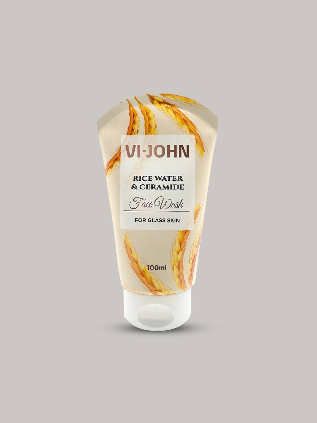 VI-JOHN Rice Water & Ceramide Face Wash For Glass Skin Deep Skin Clean