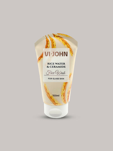 VI-JOHN Rice Water & Ceramide Face Wash For Glass Skin Deep Skin Clean