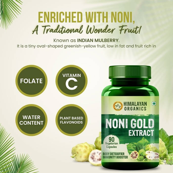 Himalayan Organics Noni Gold Extract Body Detoxifier 90 Vegetarian Capsules