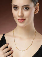 NVR Women's Gold-Polished Minimal Chain