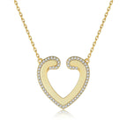 Cauer CAUER 925 Sterling Silver Moissanite Round Pendant Chain - Distacart