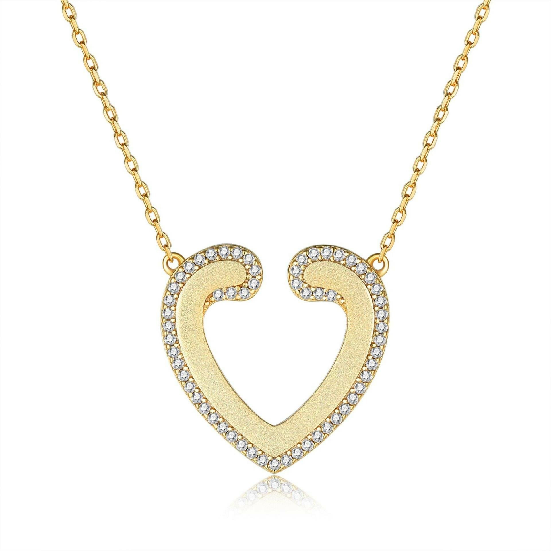 Cauer CAUER 925 Sterling Silver Moissanite Round Pendant Chain - Distacart