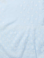 Yufta Women Blue & White Printed Kurta with Palazzo & Dupatta