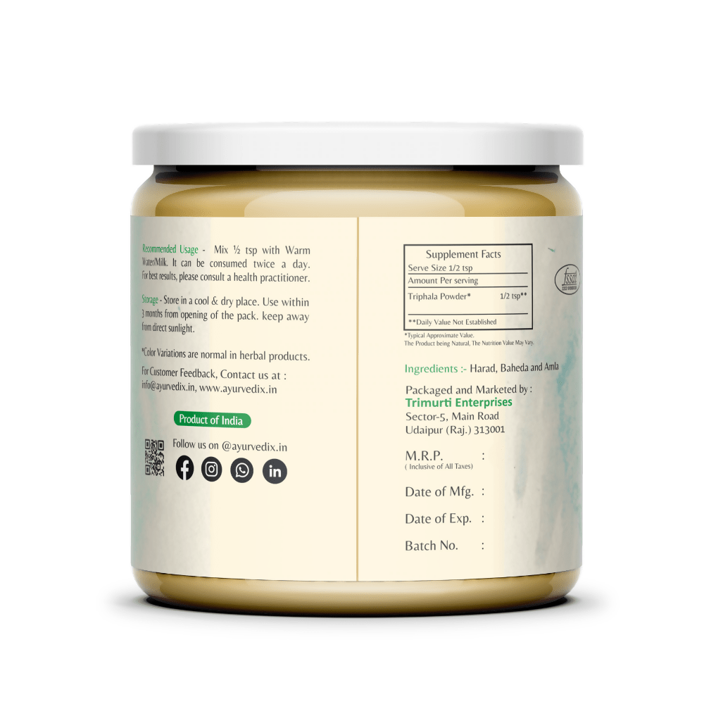 Ayurvedix Organic Triphala Powder - Distacart