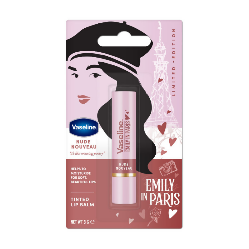 Vaseline Emily In Paris Tinted Lip Balm Stick - Nude Nouveau - Distacart
