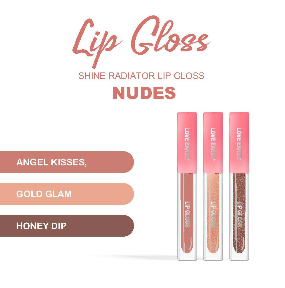 Love Earth Liquid Lip Gloss - Nudes