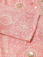 Peach Chiffon Paisley Printed Top - Himanshi