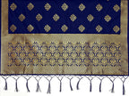 Mimosa Women's Floral Art Silk Navy Blue Dupatta - Distacart