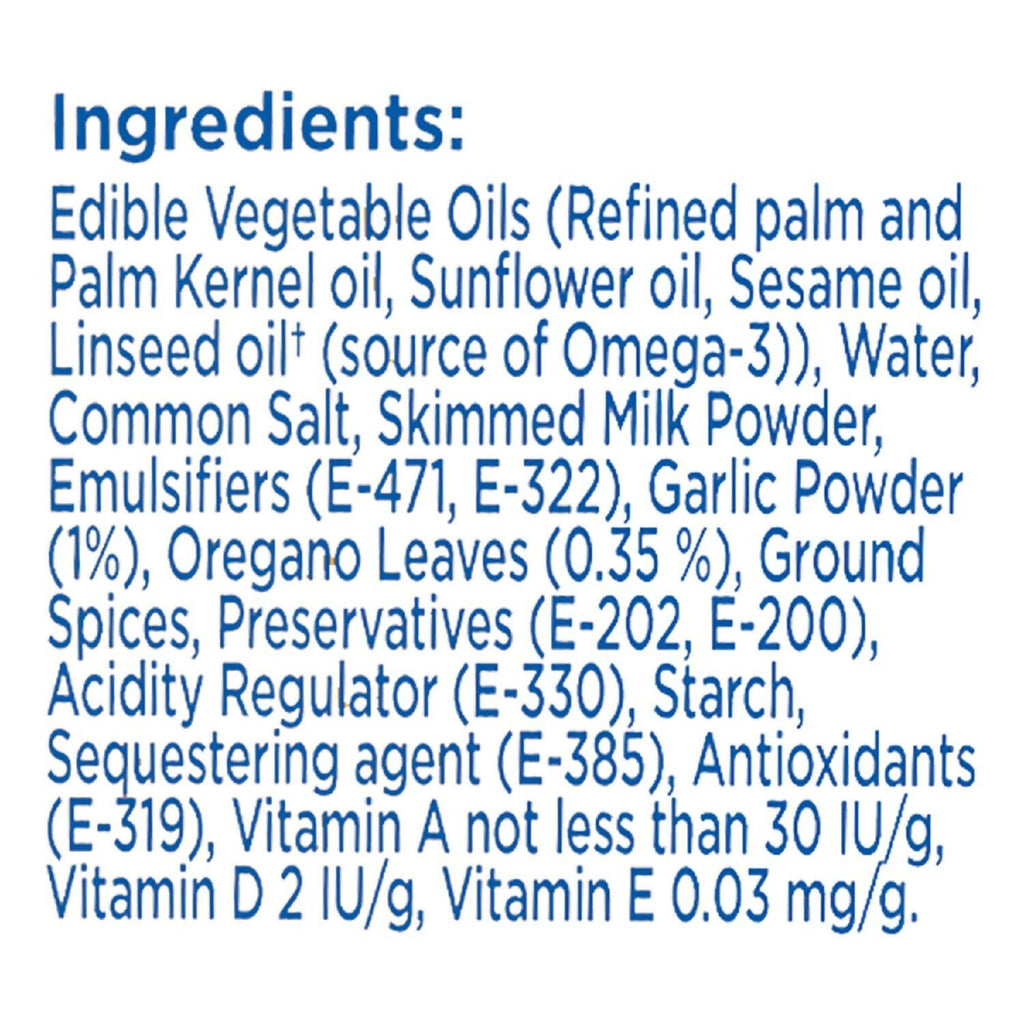 Nutralite Fat Spread - Garlic and Oregano Tub