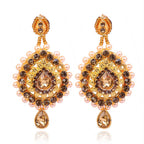 Tehzeeb Creations Stone And Pearl Studded Necklace With Earrings And Tikka