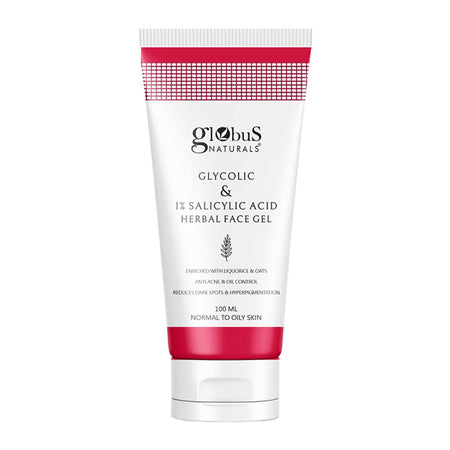 Globus Naturals Glycolic & 1% Salicylic Acid Herbal Anti Acne Face Gel