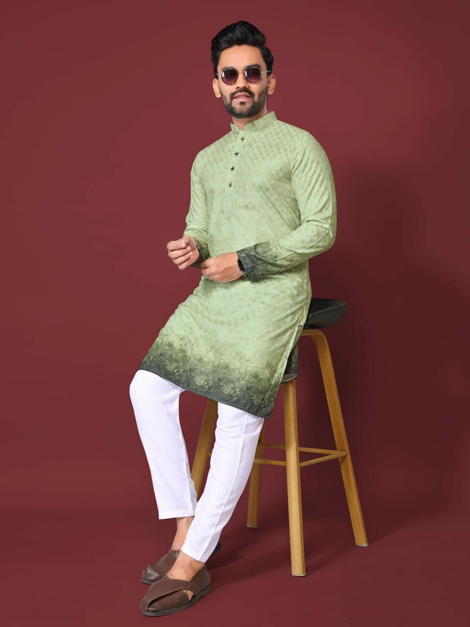 Anaita Green Multi Colour Kurta - Distacart