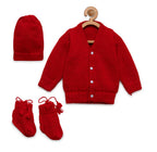 Chutput Kids Cute Red Coloured Solid Pullover Sweater