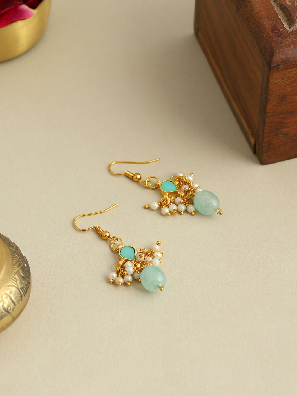 Ruby Raang Chandni Green Earring - Distacart