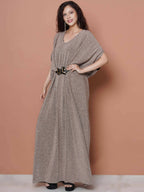 Women Republic Hand Embellished Golden Gown - Distacart