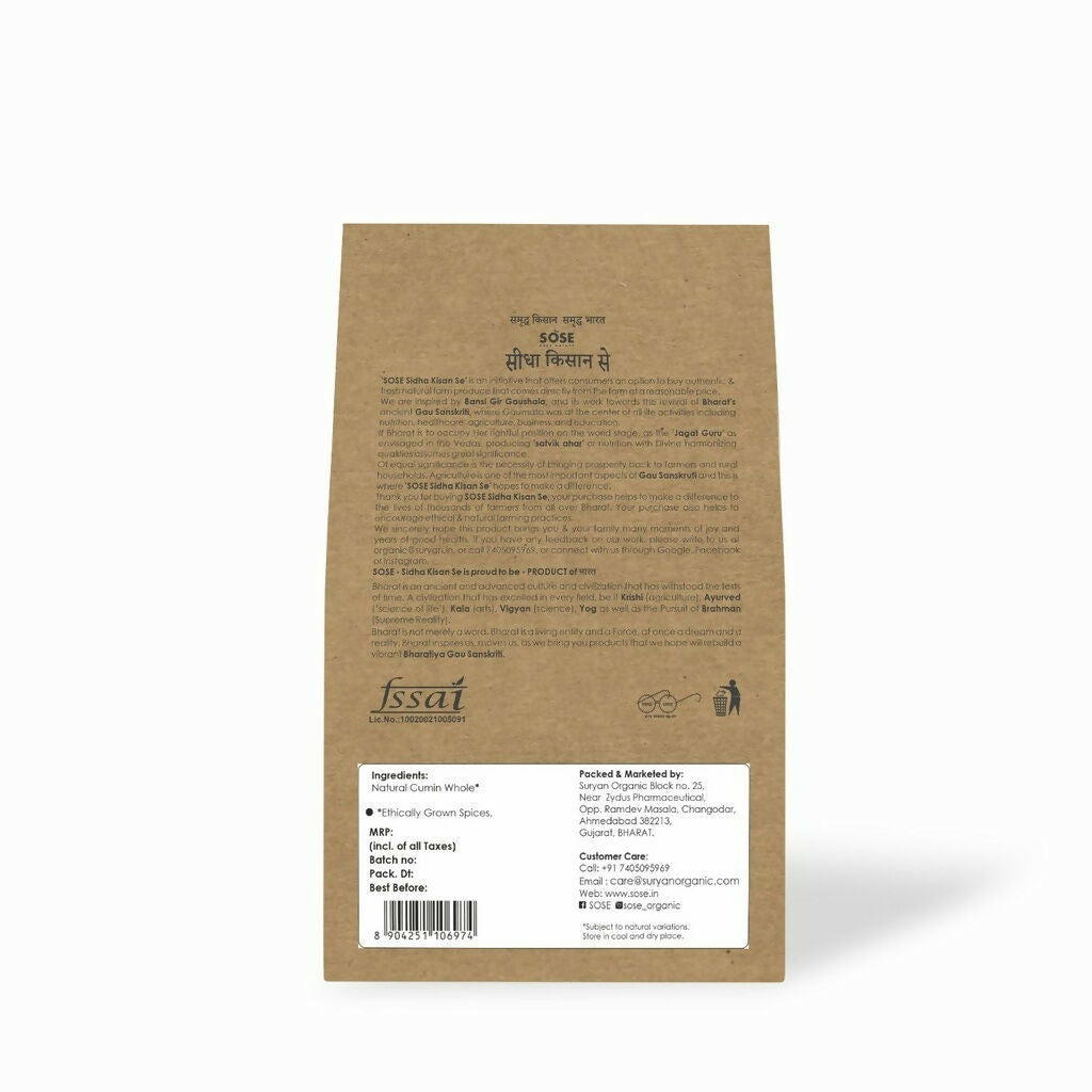 Gir Sidha Kisan Se Natural Cumin Whole (Jira)