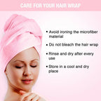 Nykaa Naturals Microfiber Hair Wrap for Frizz Free & Shiny Hair - Pink