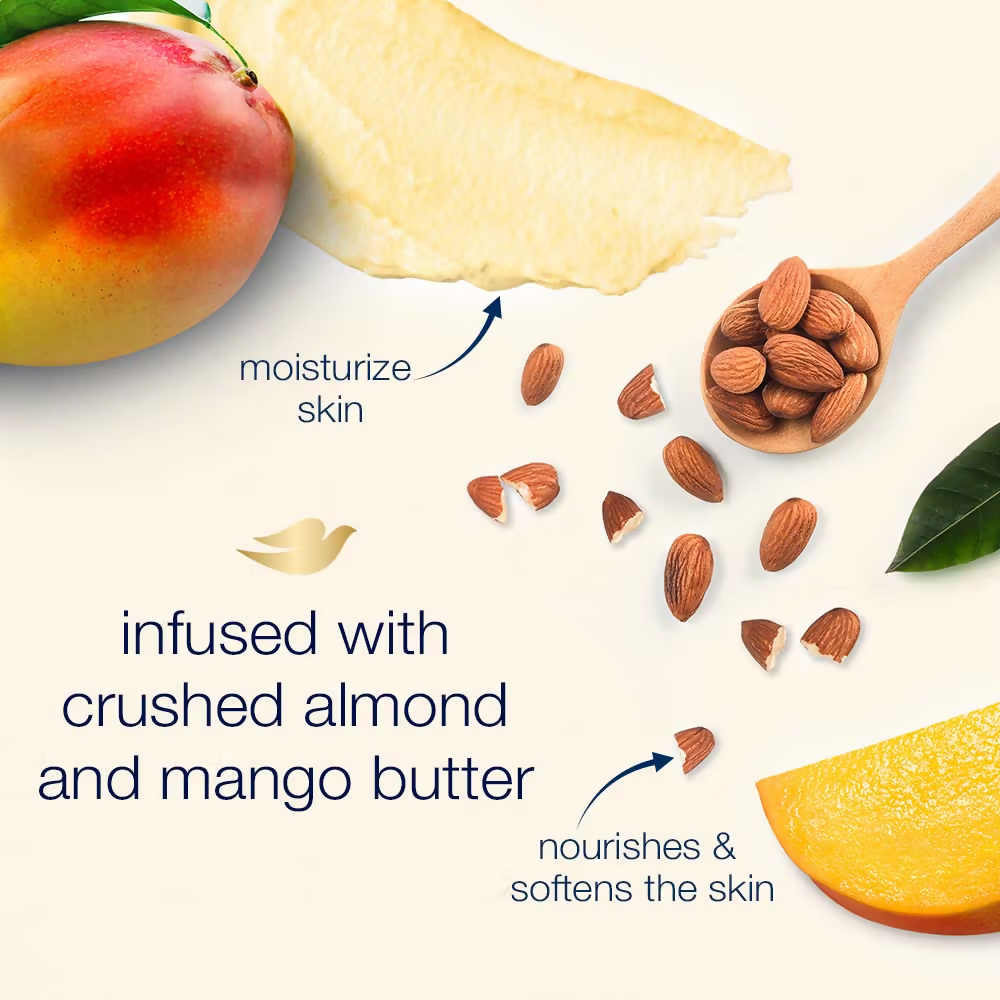 Dove Exfoliating Body Polish Scrub - Crushed Almond And Mango Butter