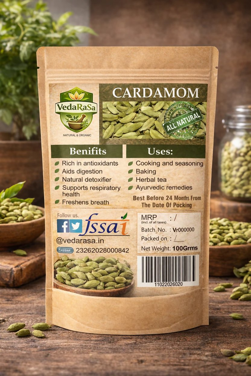 VedaRasa Raw Green Cardamom
