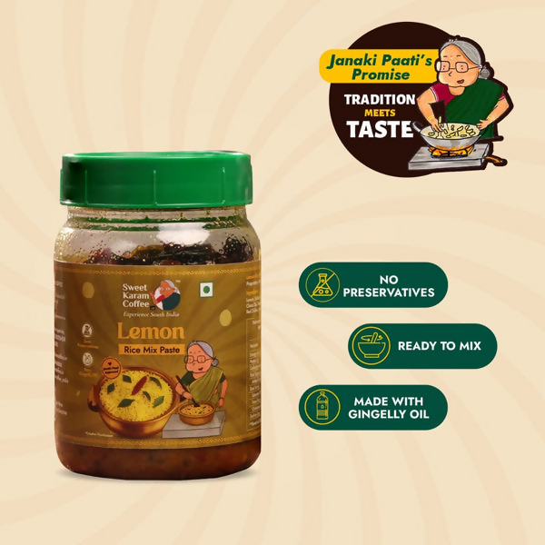 Sweet Karam Coffee Lemon Rice Mix Paste (Ready in Minutes) - Distacart