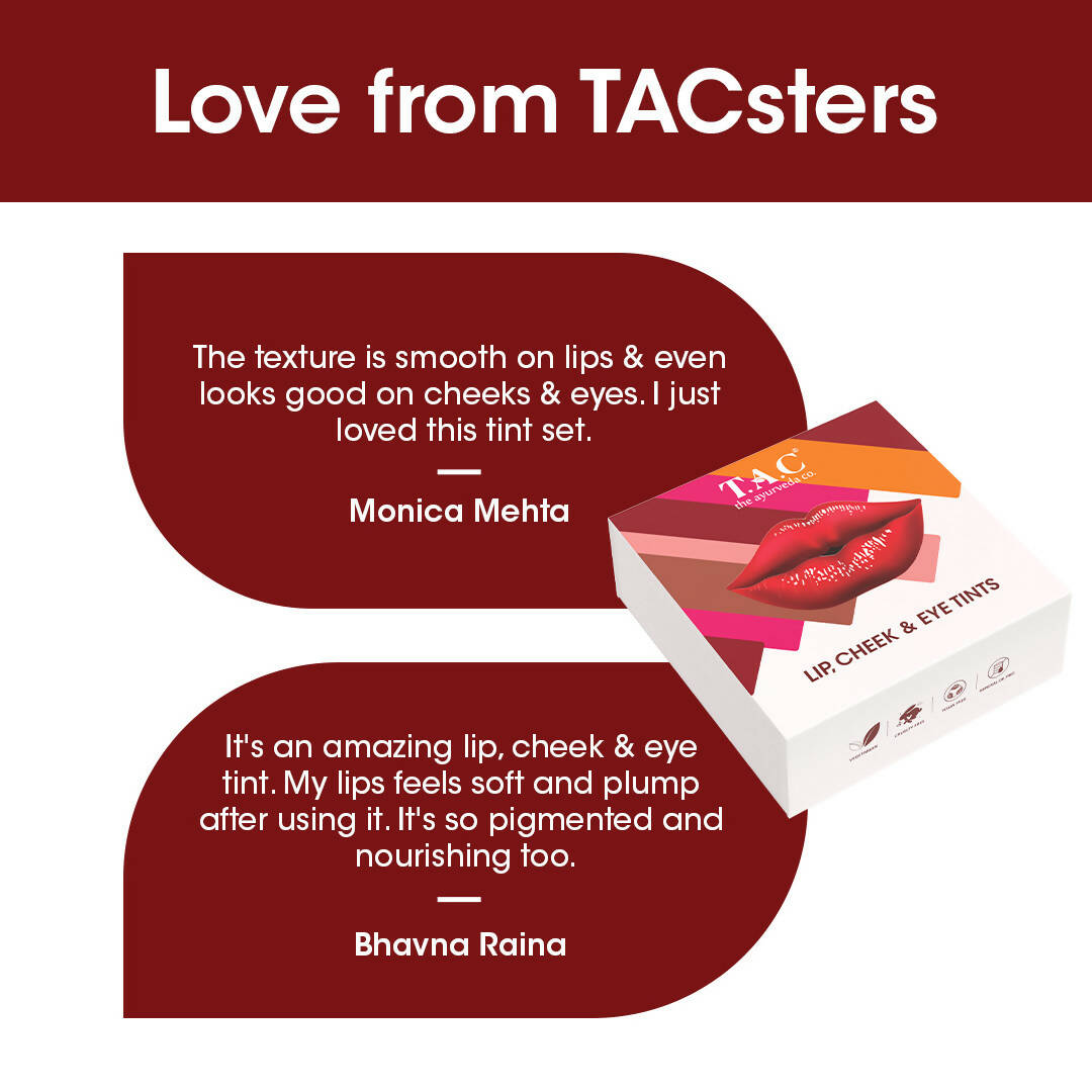 TAC - The Ayurveda Co. Lip, Cheek & Eye Tints Magic Combo Box