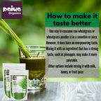 Paiya Organics Certified Organic Wheat Grass Powder - Distacart