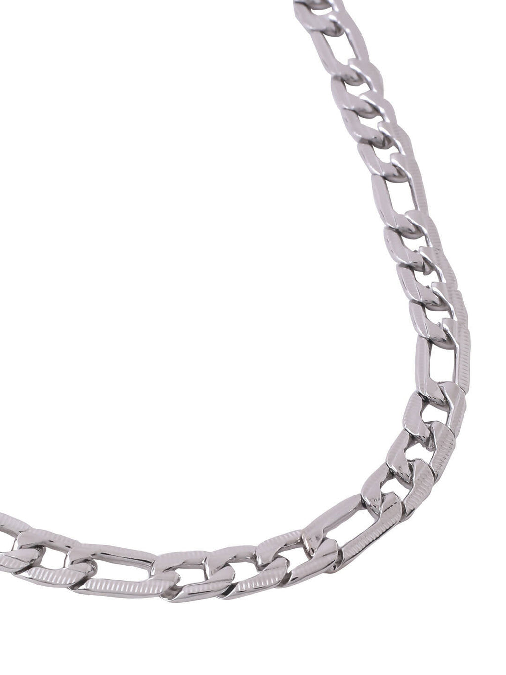 NVR Men Rhodium-Plated Stainless Steel Bohemian Chain
