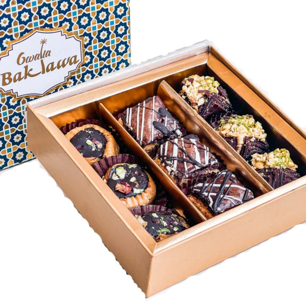 Gwalia Sweets Assorted Chocolate Baklawa Box - Distacart