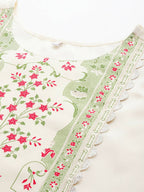 Ahalyaa Women's Traditional wear Kurta - Off-White