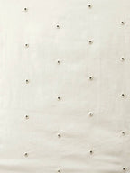 Yufta Women Cream-Embroidered Pure Cotton A-line Kurta with Trouser and Dupatta