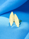 NVR Women's Western Gold-Polished Ajustable Finger Ring