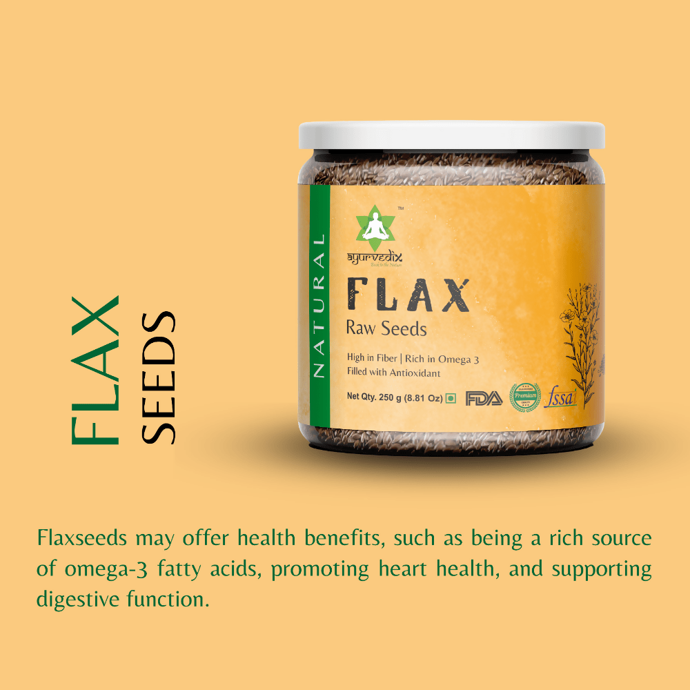 Ayurvedix High-Quality Flax Seeds - Distacart