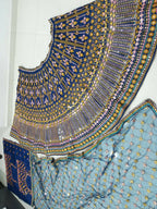 Jyoti Fashion Outstanding Blue Chinon 3MM, 9MM Sequins with Thread & Jari Embroidery Lehenga Choli with Dupatta