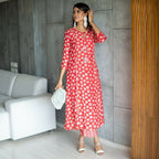 Aayaa Pure Muslin printed Kurti & Pant - Red