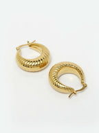 NVR Women Gold Circular Hoop Earrings - Distacart